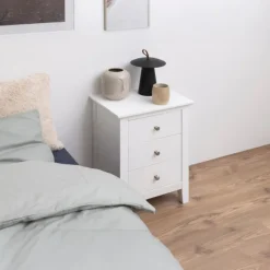 Giga Living Nachtkastje Koster Mdf Wit Dicht -