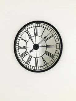 NeXtime Wandklok Cleopatra Mirror Zwart Ø56cm