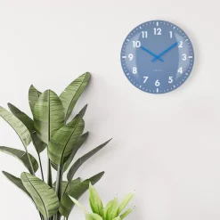 NeXtime Wandklok Duomo Ø50cm Blauw Discount