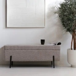 Giga Meubel Opbergbank Jari Bouclé 110cm -