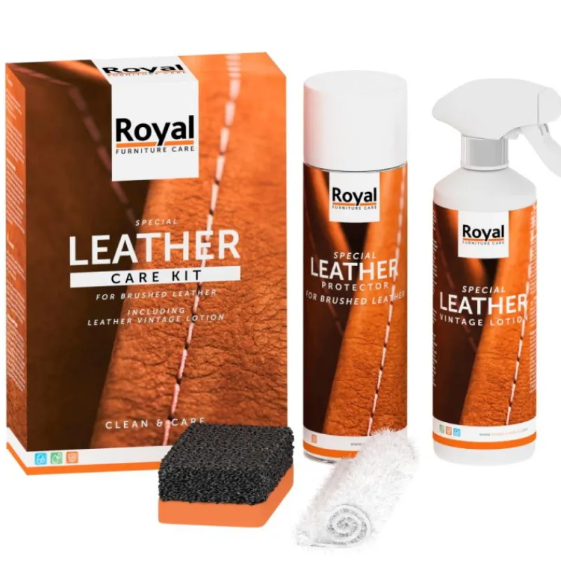 Giga Meubel Oranje Furniture Leather Care Kit - Geschuurd Leer