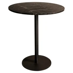 PTMD Bistrotafel Plaza Bruin Marmer Ø70cm Rond New