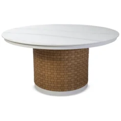 PTMD Tuintafel Vesper Ø150cm Wit New