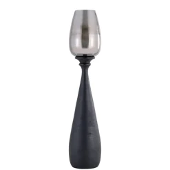PTMD Windlicht Midi Mangohout M Zwart Sale
