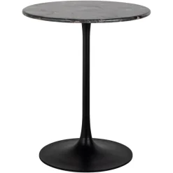 Richmond Interiors Richmond Bistrotafel Carlten Marmer Zwart Ø65cm Rond