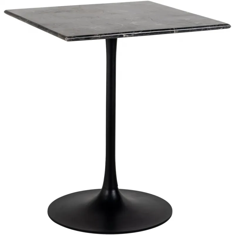 Richmond Interiors Richmond Bistrotafel Carlten Marmer Zwart 65x65cm Vierkant New