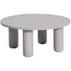 Richmond Interiors Richmond Buiten Salontafel Quinn Licht Beige ø86cm