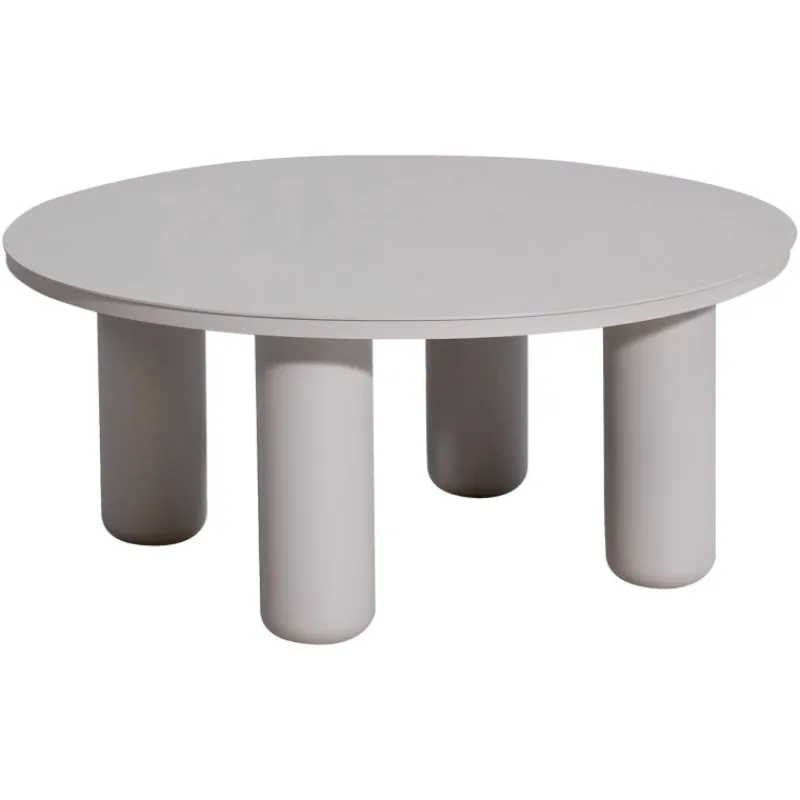 Richmond Interiors Richmond Buiten Salontafel Quinn Licht Beige ø86cm