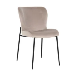 Richmond Interiors Richmond Stoel Darby Velvet Set van 2 Khaki Outlet