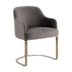 Richmond Interiors Richmond Stoel Hadley Velvet Brushed Goud Stone Online