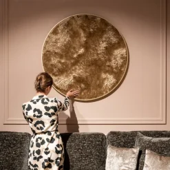 Richmond Interiors Richmond Wanddecoratie Bloom Goud Ø110cm