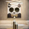 Richmond Interiors Richmond Wanddecoratie Shiny Panda 118x130cm