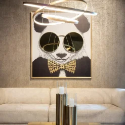 Richmond Interiors Richmond Wanddecoratie Shiny Panda 118x130cm