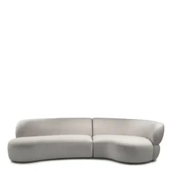 Rivièra Maison Bank San Remo 2,5-Zits Rechts Bouclé Lichtgrijs Sale