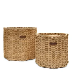 Rivièra Maison Opbergmanden Blossom Rotan Naturel Set van 2 Sale