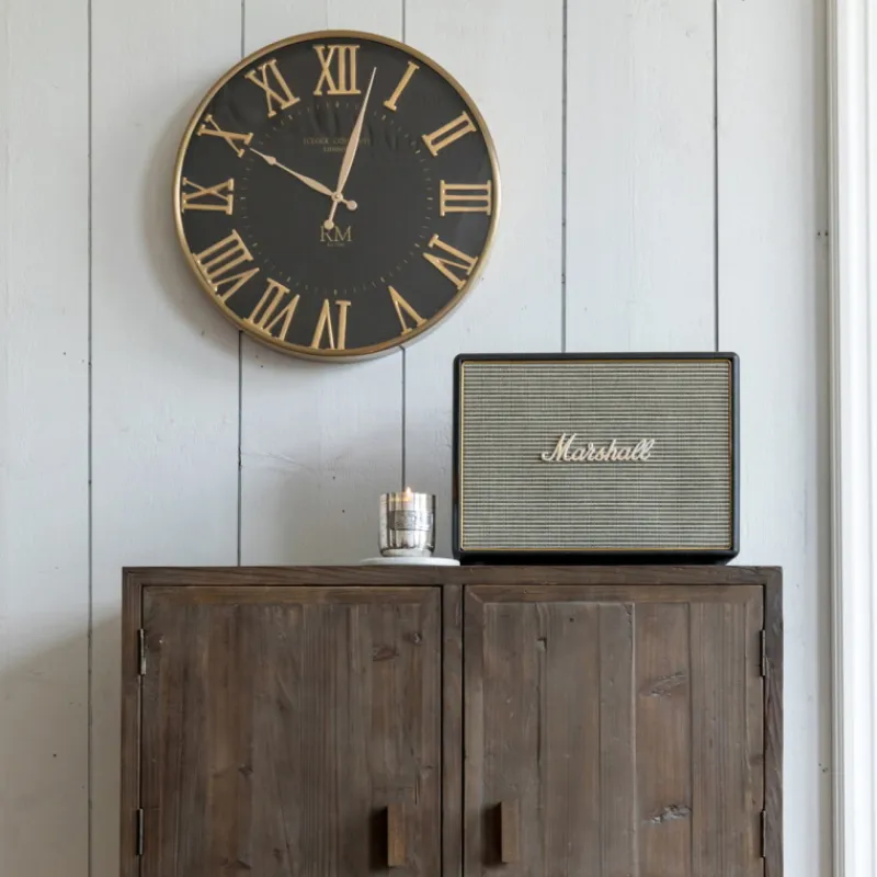 Rivièra Maison Wandklok London Company Zwart