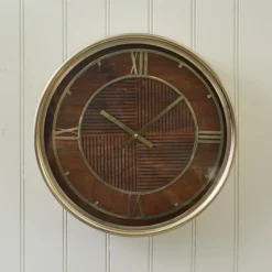 Rivièra Maison Wandklok Sebastiaan Zwart/Goud
