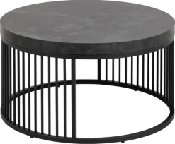 Giga Living Salontafel Diego Zwart Ø65x35cm MDF -