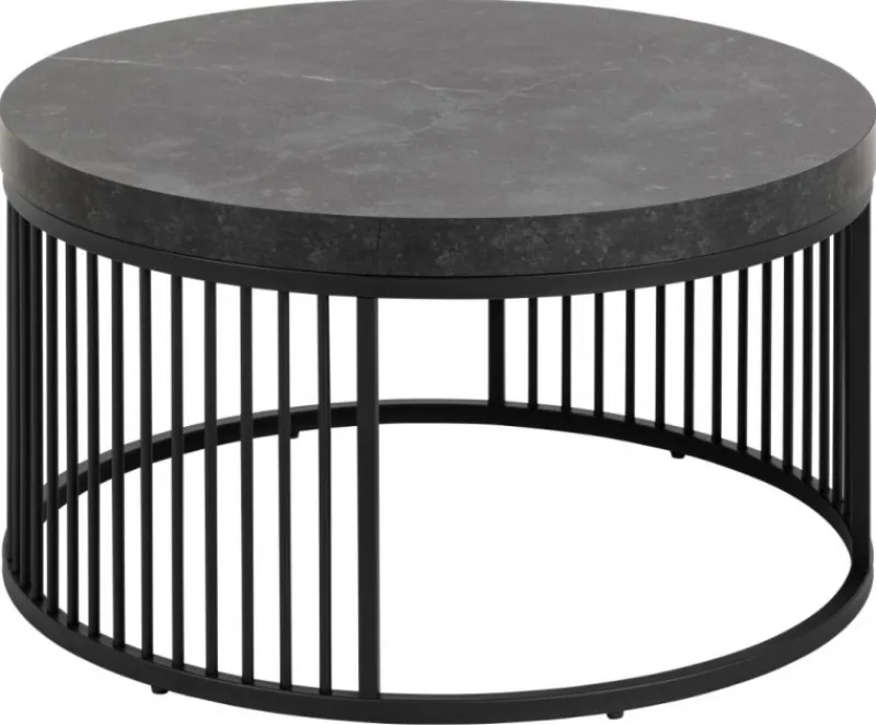 Giga Living Salontafel Diego Zwart Ø65x35cm MDF -