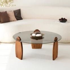 Arabic House Salontafel Surf /Bruin Ø90cm