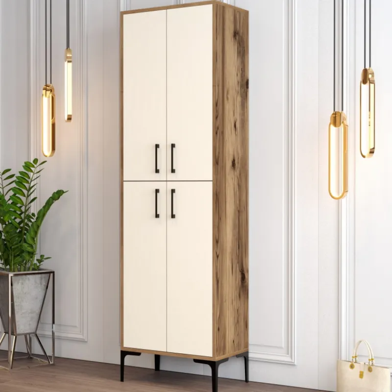 Arabic House Schoenenkast Berlin Melamine Walnoot Crème Discount
