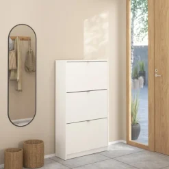 Giga Living Schoenenkast Shoes 3-vakken - Wit Sale