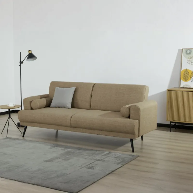Giga Meubel Slaapbank Jason 210cm - Taupe Clearance