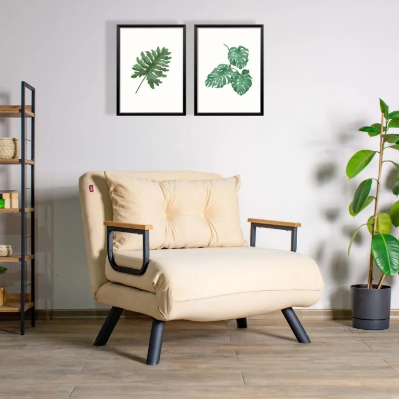Arabic House Slaapfauteuil Sando Single Crème