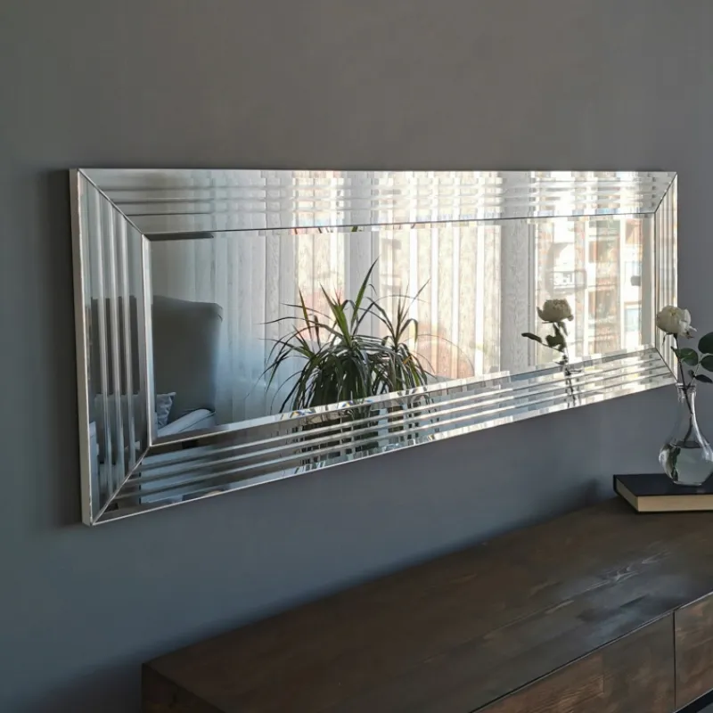 Arabic House Spiegel Akcay Zilver 120x40cm