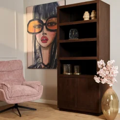 StarFurn Boekenkast Brussel 90cm Bruin Hot