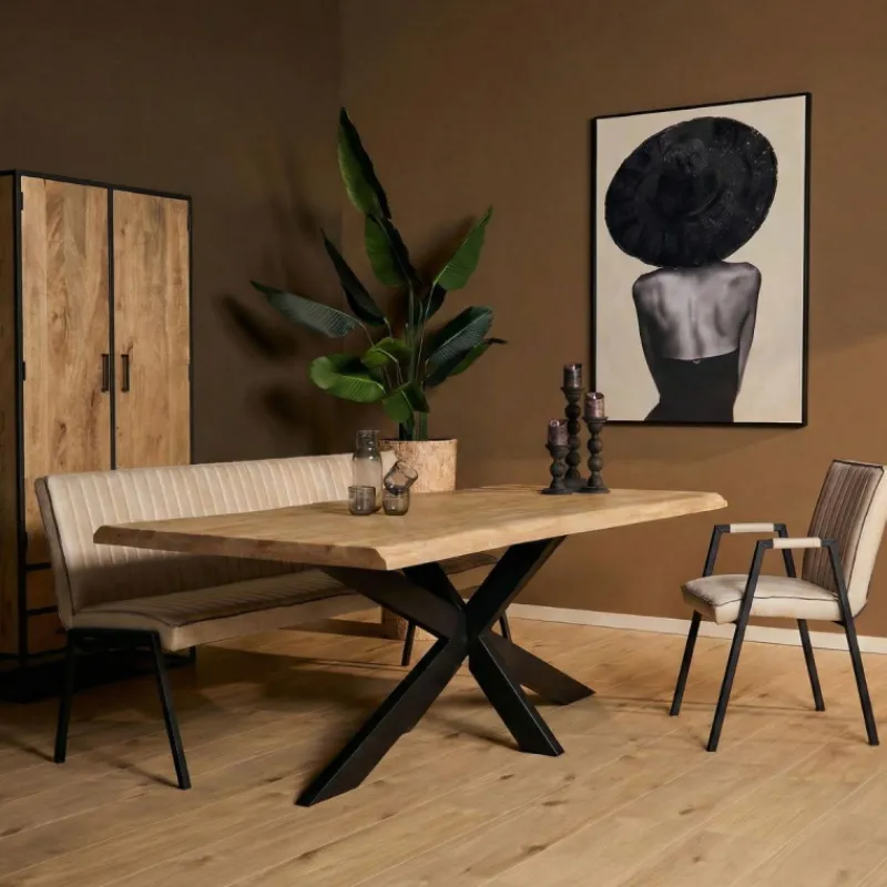 StarFurn Boomstamtafel Dakota Naturel 220cm Discount