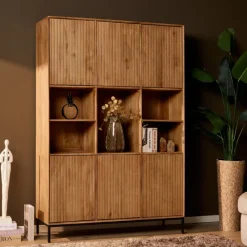 StarFurn Vakkenkast Madison XL 135cm Naturel Outlet