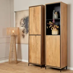 StarFurn Boekenkast RichWood Mangohout 2-Deurs Dichte kast Sale
