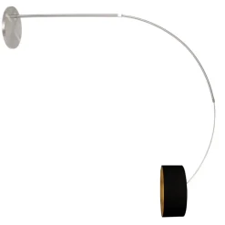 Steinhauer Booglamp Sparkled Light Linnen Zwart/Goud