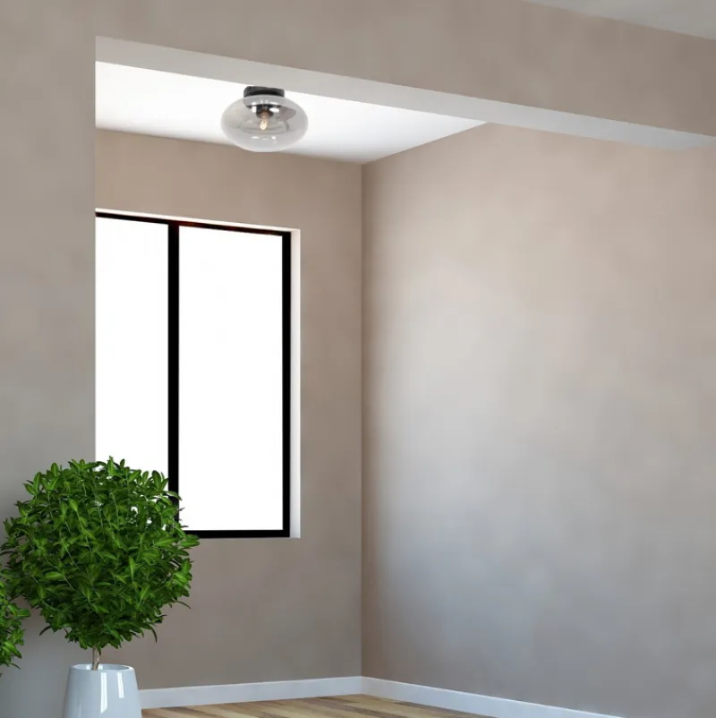 Steinhauer Plafondlamp Reflexion Smoke Ø25cm