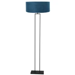Steinhauer Vloerlamp Stang Velours Blauw Ja