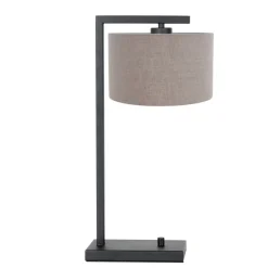 Steinhauer Tafellamp Stang Down Grof Linnen Grijs