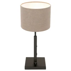 Steinhauer Tafellamp Stang Single Grof Linnen Grijs