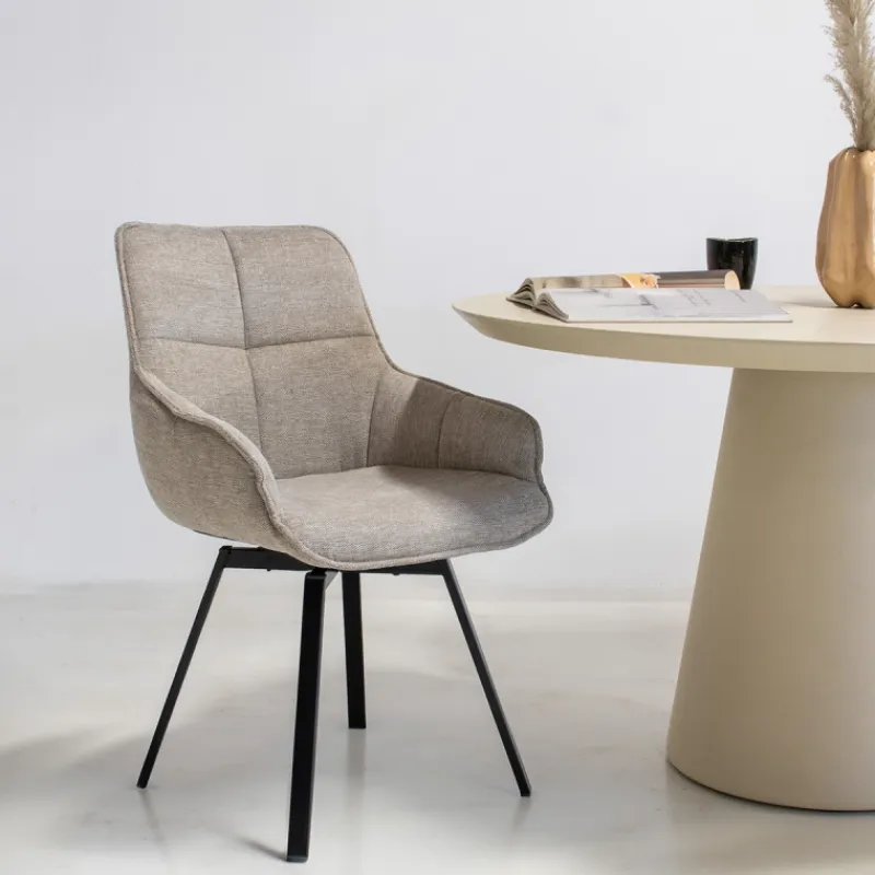 Giga Meubel Stoel Shannon Beige Draaibaar -