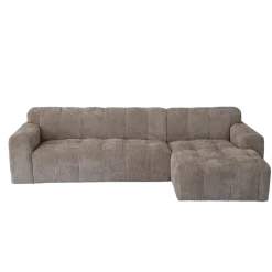 Tower Living Bank Austin 2,5-zits-al + Chaise R Haga 30 Beige