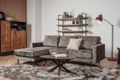 Tower Living Bank Cambridge 2,5-al/ar Zits + Chaise Longue R/l Adore 17 Olive