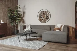 Tower Living Bank Glasgow 2,5-al Zits + Chaise Longue R Enjoy 456 Iron Grijs Discount