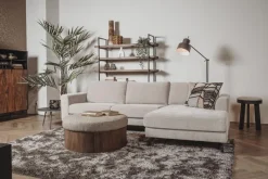 Tower Living Bank Highlands 2,5-al Zits + Chaise Longue R Nature 450