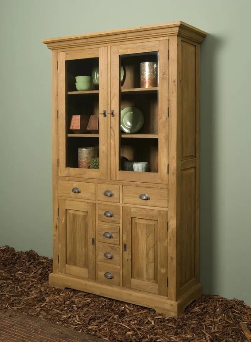 Tower Living Vitrinekast Bologna 115cm Bruin Discount