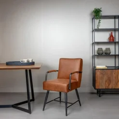 Tower Living Armstoel Belmonte Stof Cherokee 8 Cognac Ja Sale