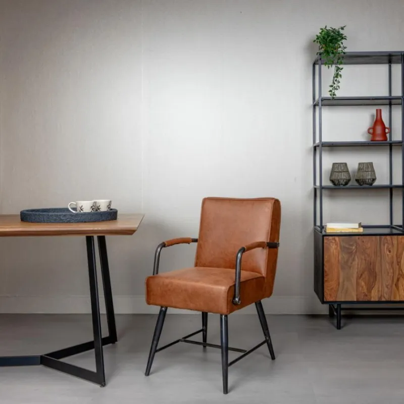 Tower Living Armstoel Belmonte Stof Cherokee 8 Cognac Ja Sale