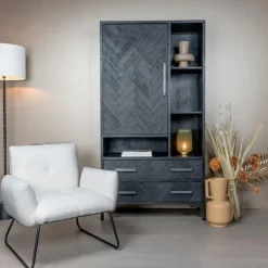 Tower Living Fauteuil Dante Stof Teddy Wit Sale