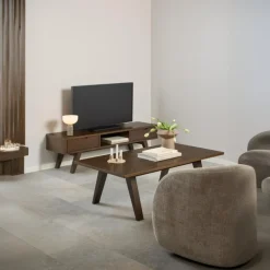 Giga Living Tv-meubel Annie Eikenfineer 150cm - Smoke Online