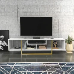 Arabic House Tv-meubel Asal 150cm Wit/Goud