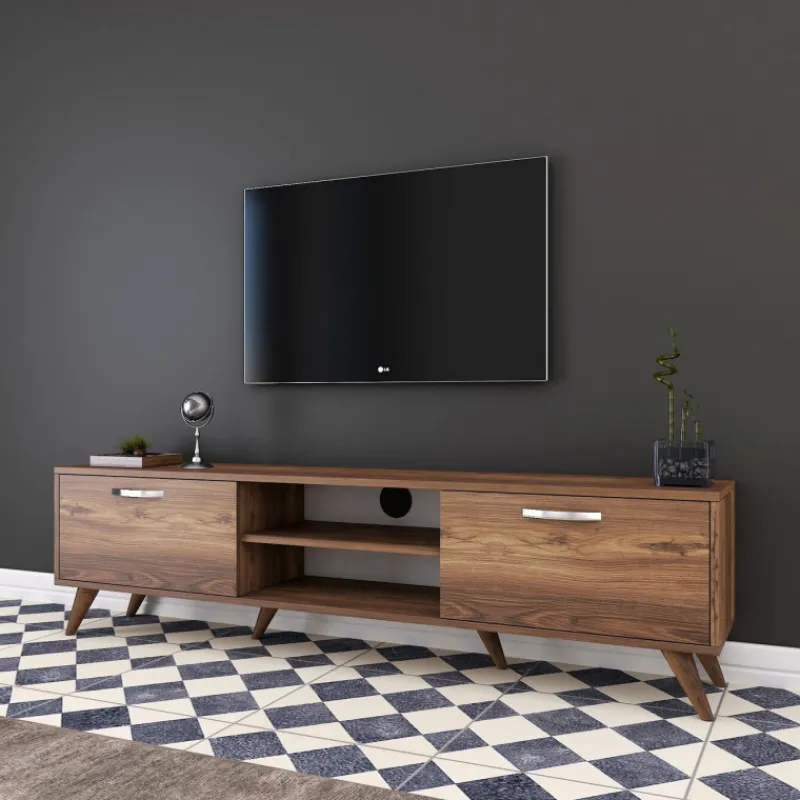Arabic House Tv-Meubel Amokh Melamine Walnoot